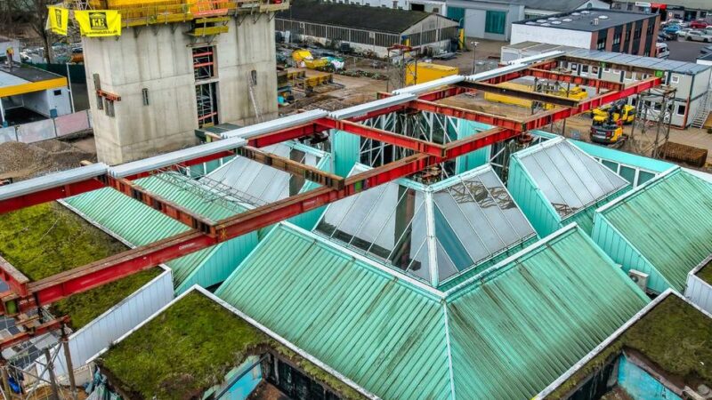 Monheim: Bau an der Mack-Pyramide geht sichtbar voran