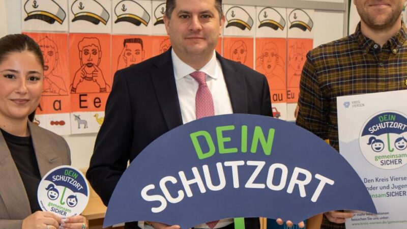 Offizielle Kennzeichnung: Förderzentrum Ost wird als erste Schule im Kreis Viersen „Schutzort“