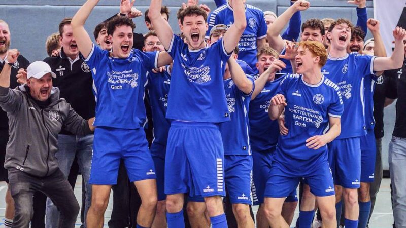 Herzschlagfinale gegen Top-Team: Wahnsinnssieg für Alemannia Pfalzdorf II bei der Stadtmeisterschaft in Goch