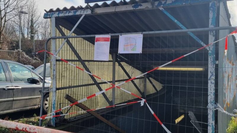 Sperrung am Bahnhof Jüchen: Gesperrte Unterführung sorgt für Unmut in Jüchen