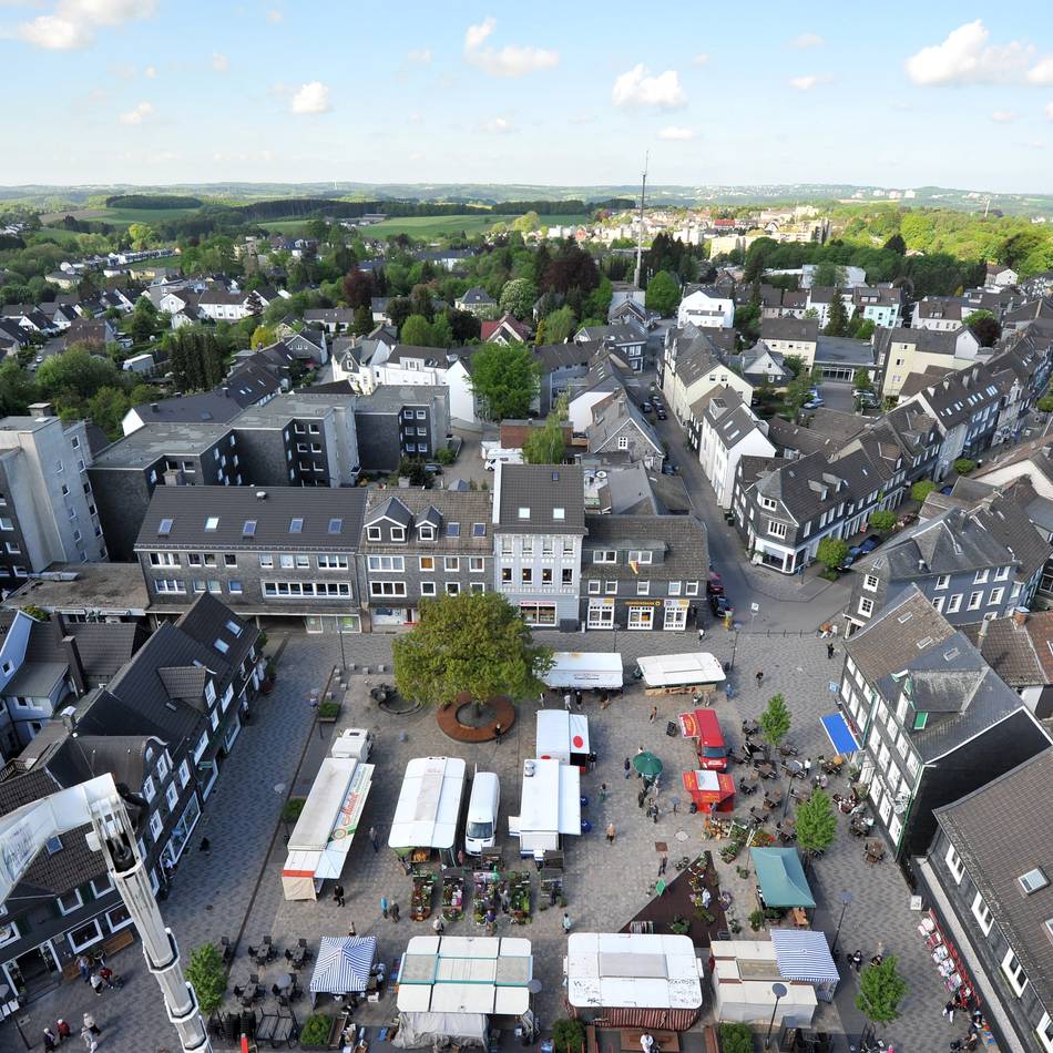 Marktplatz in Radevormwald: Hier kaufen und feiern die Radevormwalder