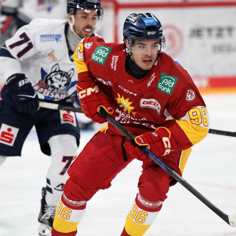 Deutliches Votum für den jungen Stürmer: Simon Thiel ist der DEG-Spieler des Monats Dezember