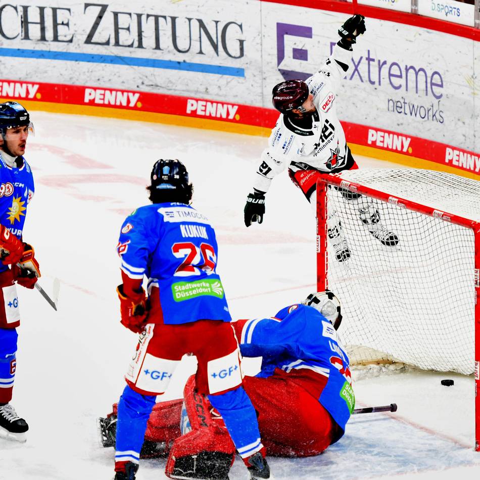 1:2 gegen Rosenheim: DEG bringt sich selbst um den Lohn – die ärgerlichen Gegentore im Video