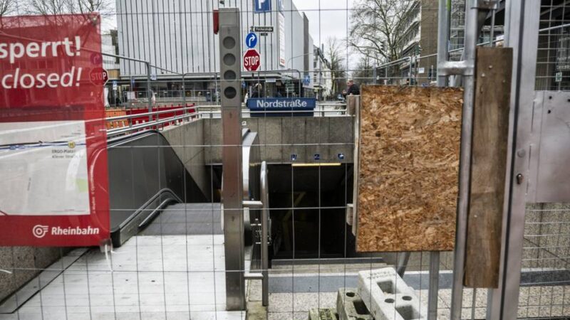 Asbest und Brandschutz: Haltestelle „Nordstraße“ in Düsseldorf noch jahrelang geschlossen
