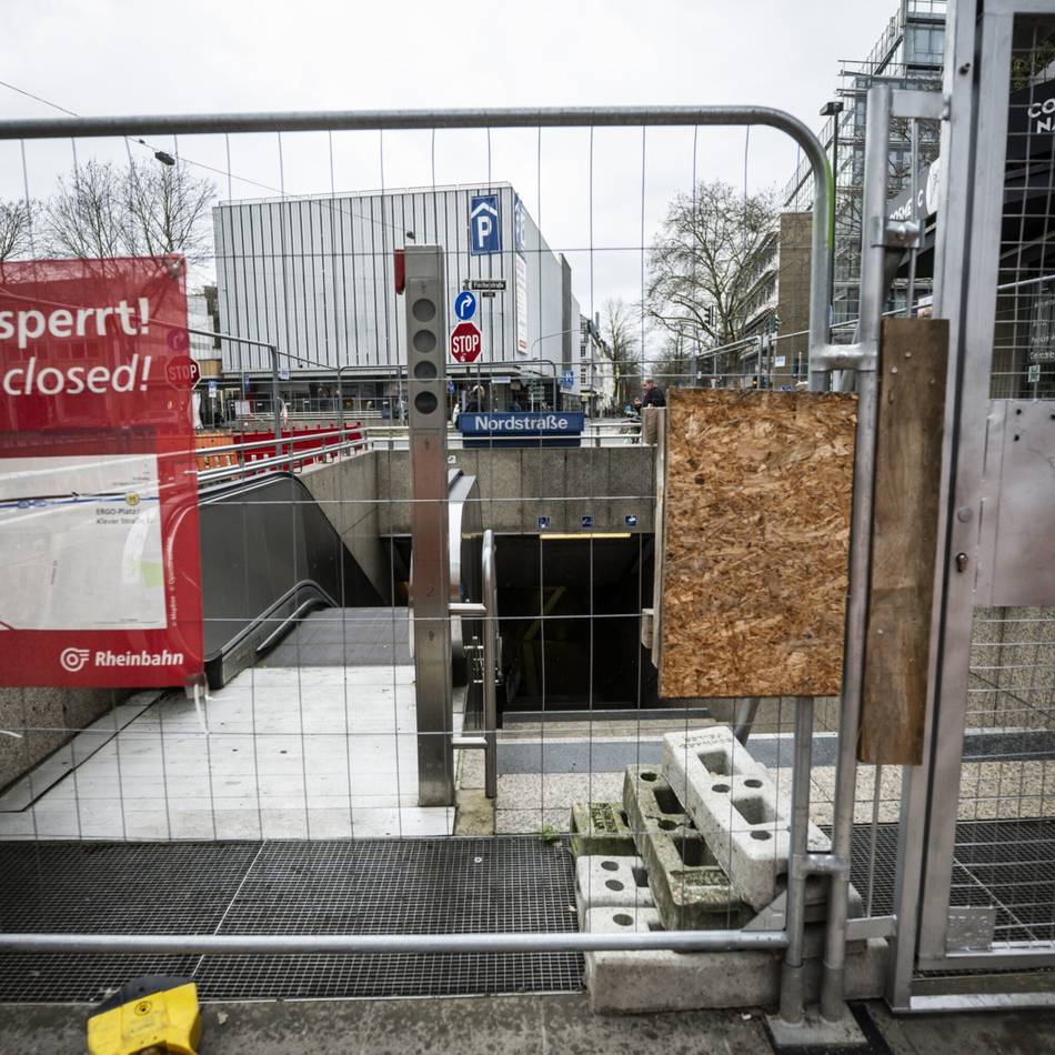 Asbest und Brandschutz: Haltestelle „Nordstraße“ in Düsseldorf noch jahrelang geschlossen