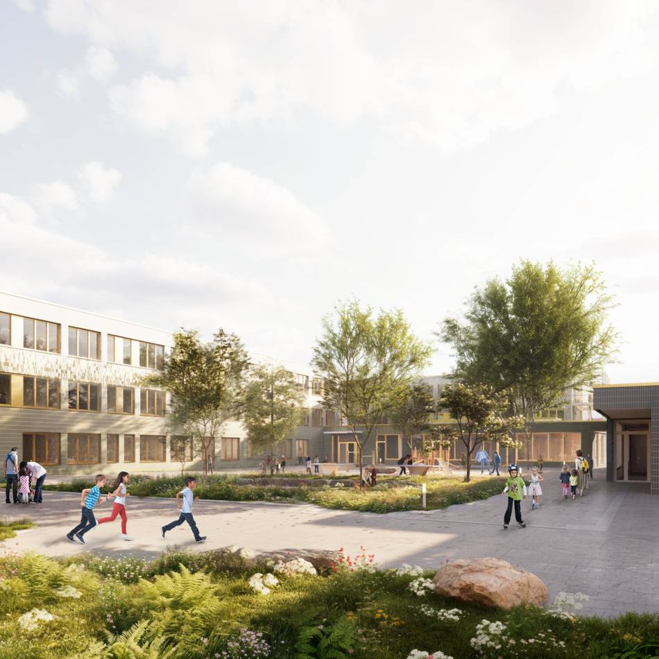 Grundsteinlegung in Düsseldorf: Schulen sollen 2028 fertig sein – „dieser Neubau ist ein starkes Zeichen für Hassels“