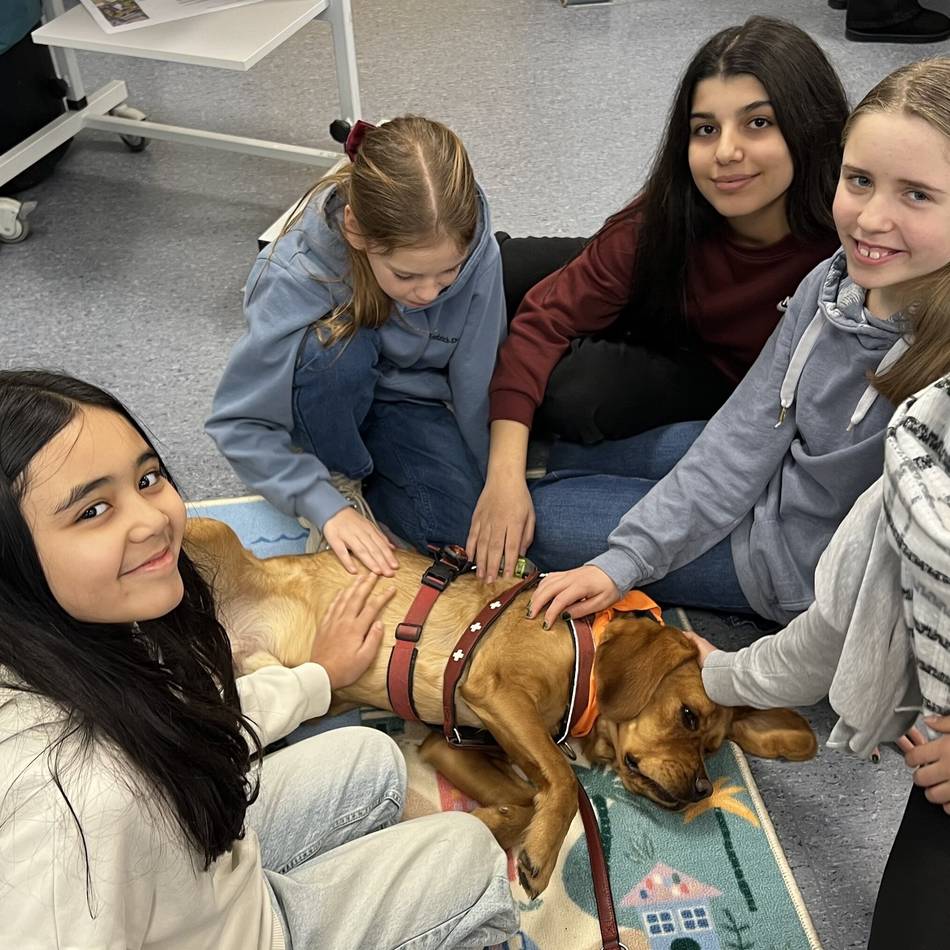 Friedrich-Ebert-Schule Ratingen: Ein Lehrer mit Fell und vier Pfoten