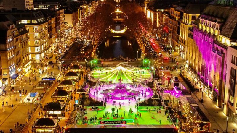 „Kö on Ice“ in Düsseldorf: Eislaufbahn und Füchschen-Alm schließen nach diesem Wochenende