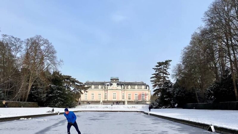 Winter in Düsseldorf: Schlittschuhlaufen an Schloss Benrath – „Darauf freue ich mich das ganze Jahr“