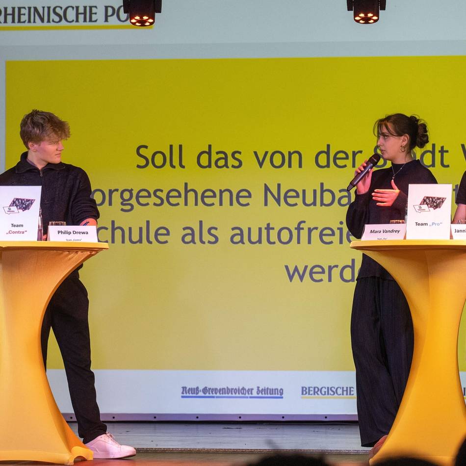 RP-Debattierwettbewerb an der Robert-Schuman-Schule in Willich: „Wir brauchen ein menschengerechtes Viertel“