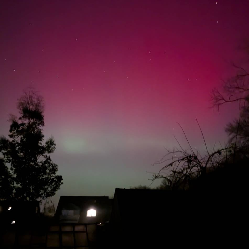 Bilder aus dem Kreis Viersen gesucht: Polarlichter färben den Nachthimmel