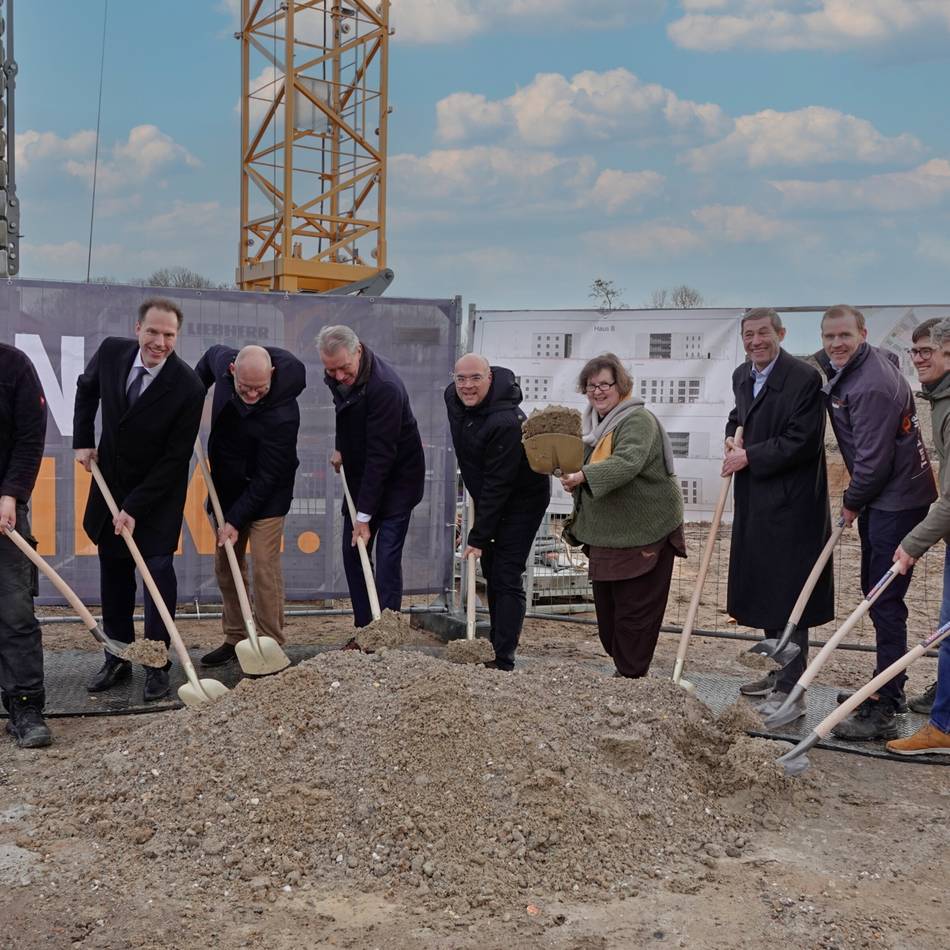 Spatenstich für bezahlbaren Wohnraum in Büttgen: „Stärken den gesellschaftlichen Zusammenhalt in unserer Stadt“