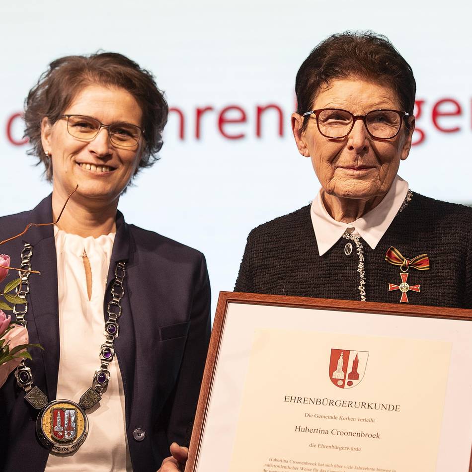 Neujahrsempfang im Adlersaal: Das ist die neue Ehrenbürgerin der Gemeinde Kerken