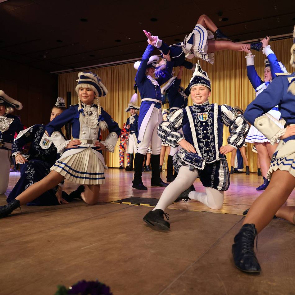 Jahresempfang der Kinderprinzengarde Mönchengladbach: Einer kehrt vom Kicken zurück zum Karneval