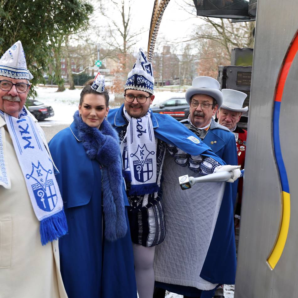 Karneval in Mönchengladbach: Neue Namen an der Säule der Prinzenpaare