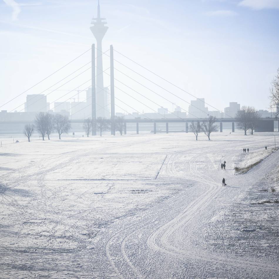 Schnee, Regen, Minusgrade: Gefühlt wird es in Düsseldorf bis zu -9 Grad kalt