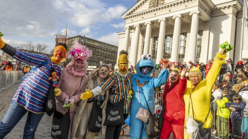 Rosenmontag, Nelkensamstag, Tulpensonntag 2026: Was Sie zu den Karnevalsumzügen in Duisburg wissen müssen