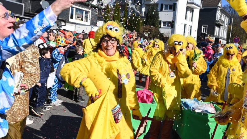 Karneval 2026 im Bergischen Land: Wann der Zoch kütt
