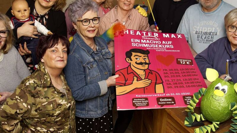 Xantener MaX-Theater probt neue Komödie: Wie ein Macho das Schmusen lernt