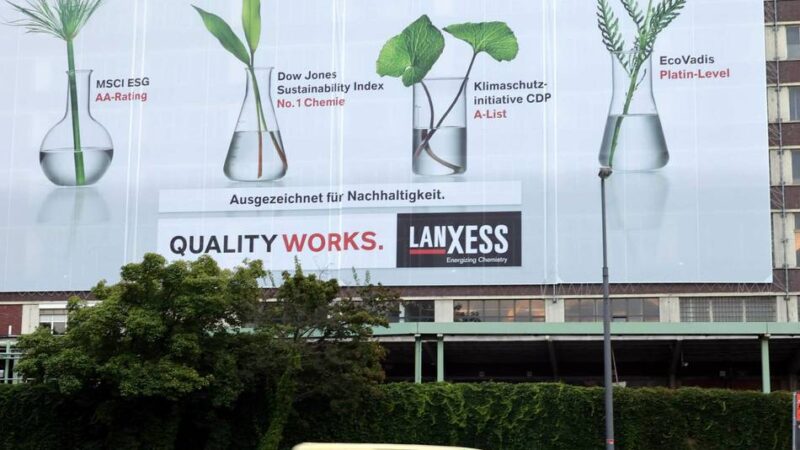 Spezialchemie-Konzern: Gute Noten für die Nachhaltigkeit bei Lanxess