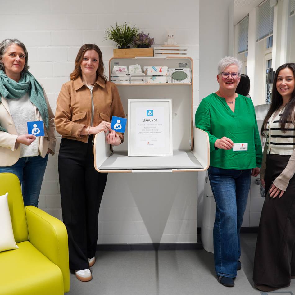 Vom Landesverband der Hebammen: Kreis Viersen als „Stillfreundliche Kommune“ zertifiziert