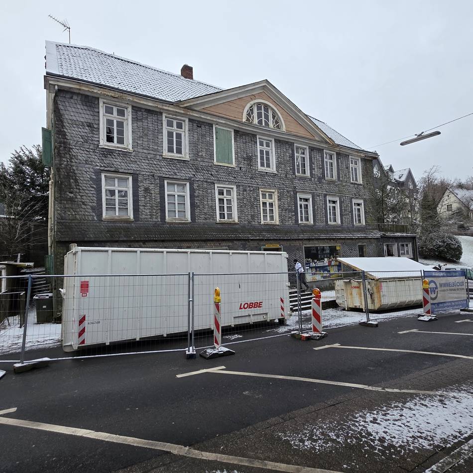 Hückeswagener Denkmal ist nicht zu retten: Haus Friedrichstraße 11-15 steht vor dem Abriss