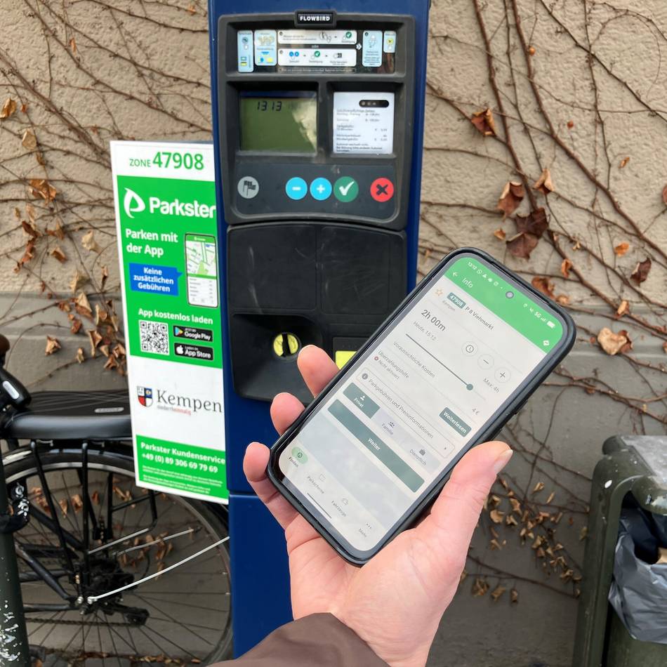 Gebührenerhöhung in Kempen: App-Nutzer zahlen schon mehr fürs Parken