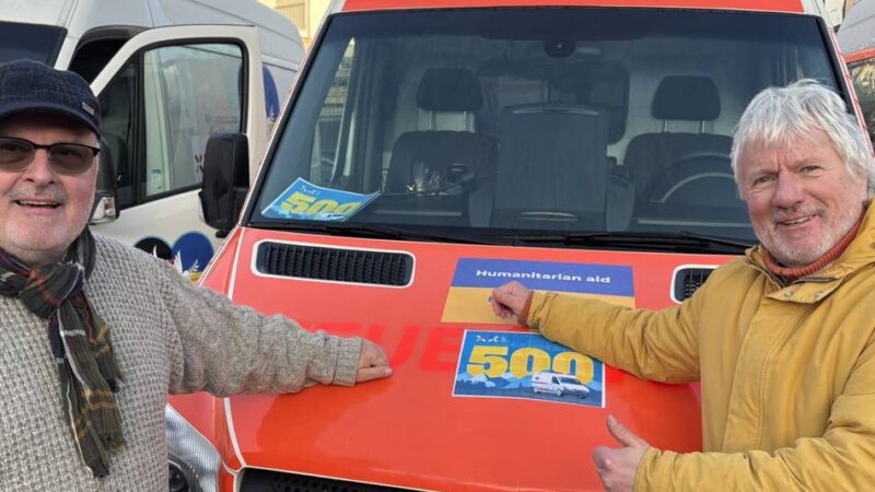 500. Rettungswagen aus Remscheid: Hoffnung aus dem Bergischen für die Ukraine