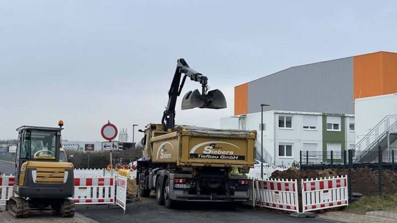 Zwischen Borsig- und Boschstraße: Vollsperrung in Goch auf der Siemensstraße wegen Bauarbeiten