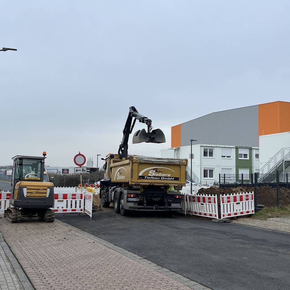 Zwischen Borsig- und Boschstraße: Vollsperrung in Goch auf der Siemensstraße wegen Bauarbeiten