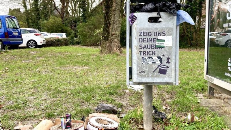 „Tag für Tag abwägen, was Priorität hat“: Müll aus Silvesternacht noch immer nicht überall entsorgt – das sind die Gründe