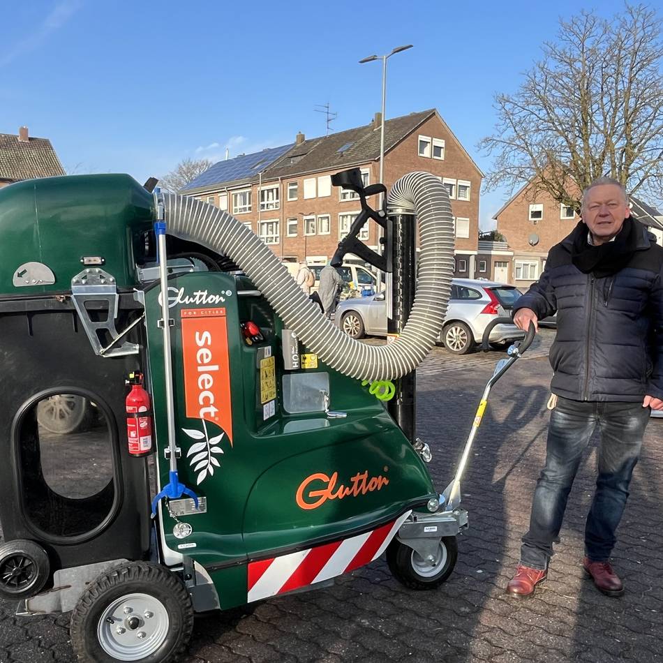Test in Goch: Ein Vielfraß könnte dem Dreck am Bahnhof den Garaus machen