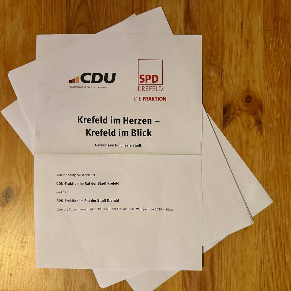 Schwarz-Rot in Krefeld: Erste Kritik am Fahrplan von CDU und SPD