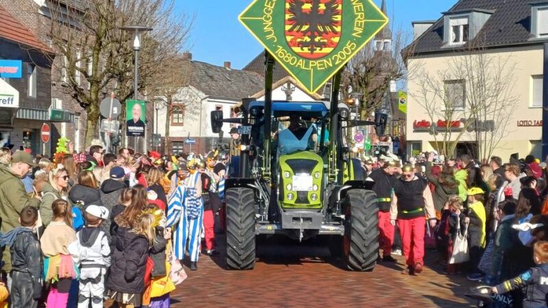 Kinderkarnevalszug 2026 in Alpen: Worauf sich die Nachwuchsjecken in diesem Jahr freuen können