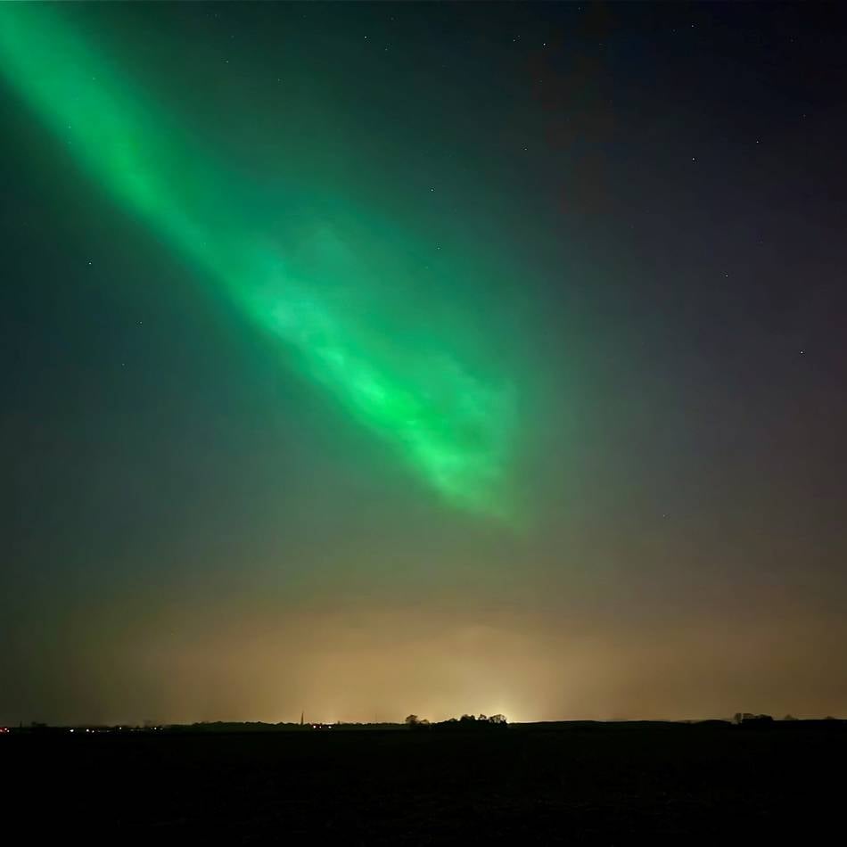 Polarlichter leuchten über Kaarst: „Es hat sich definitiv gelohnt, rauszufahren“