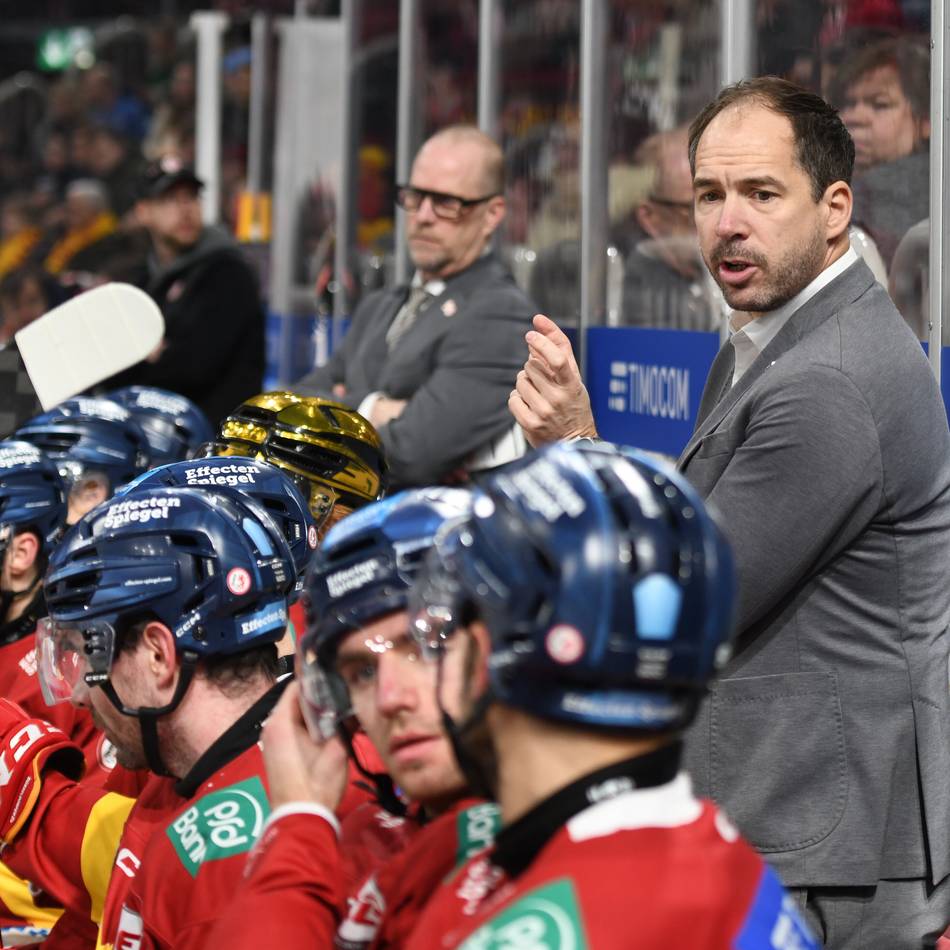 DEG-Coach Lange kritisiert Team: „Von der ersten bis zur letzten Minute eine absolute Nichtleistung“