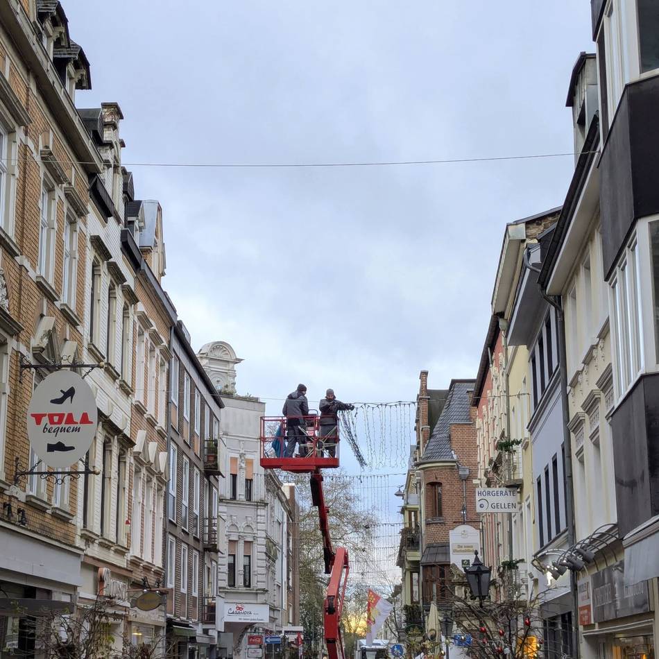 Dekoration abgehängt: Es weihnachtet nicht mehr in Neuss