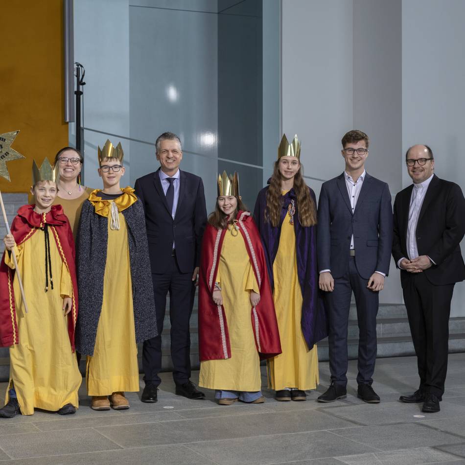 Besuch in Berlin: Mettmanner Sternsinger im Kanzleramt