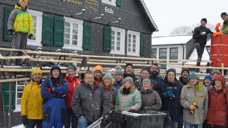 Der größte seiner Art im Bergischen: Abschied vom Wermelskirchener XXL-Adventskranz