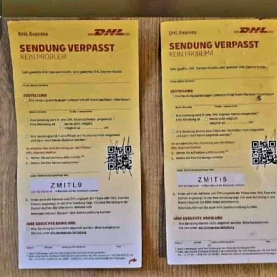 DHL gibt Entwarnung auch für Hückeswagen: Die Betrugsmasche mit Benachrichtigungskarten, die keine ist