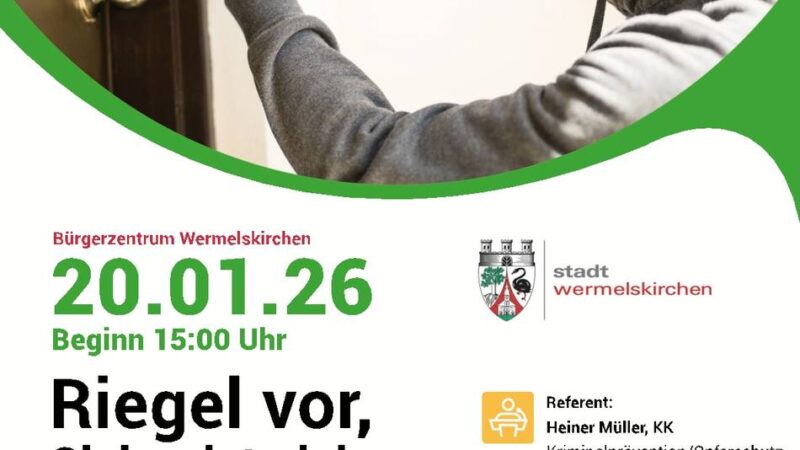 Einbruchsprävention in Wermelskirchen: Stadt und Polizei informieren zum Einbruchschutz