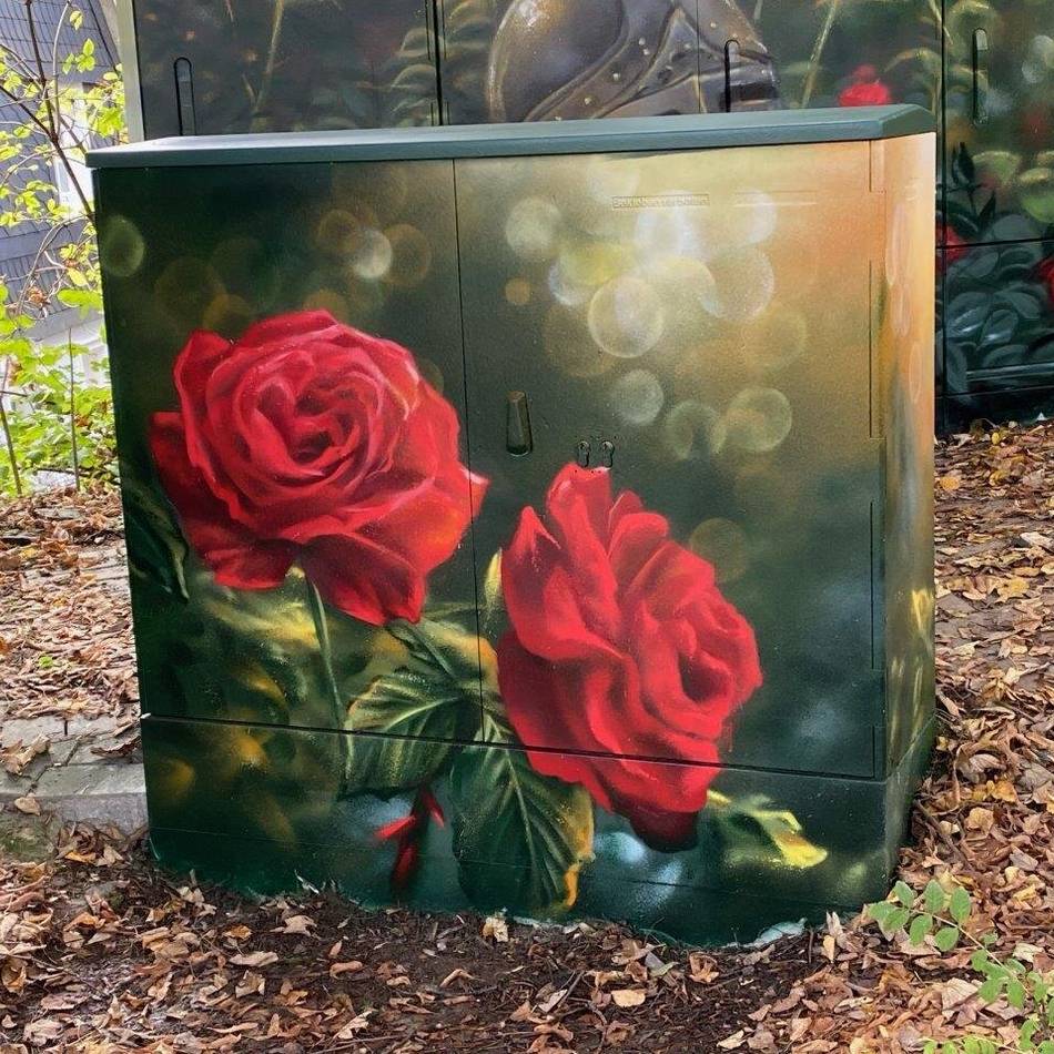 Kunst in Hückeswagen: Hübsch bemalte Stromkästen sind ein echter Hingucker