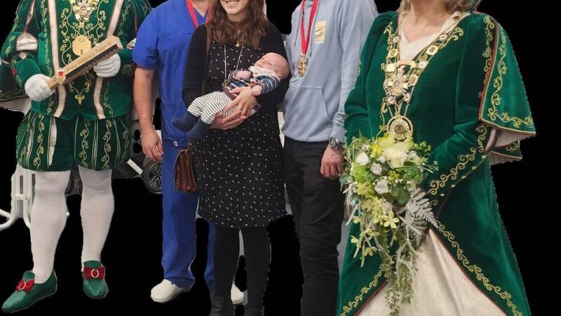 Empfang im St.-Josefs-Krankenhaus: Hildens neues Sessionsbaby heißt „Milo“