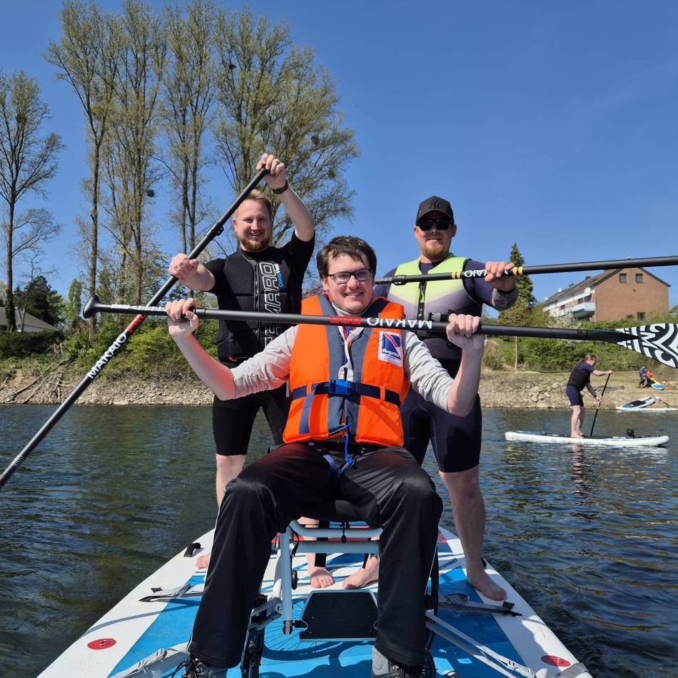 Auf dem Greisbachsee: Monheimer Wassersportverein setzt Zeichen für Inklusion