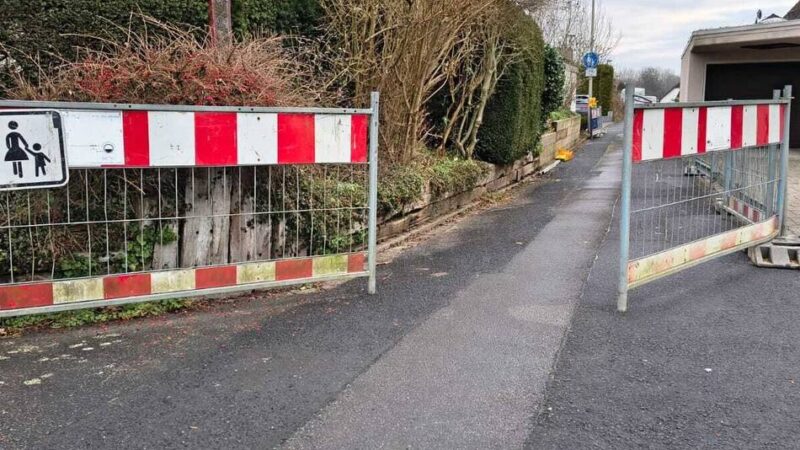 Mettmanner Süden: Stadt erklärt Baustelle an der Schubertstraße