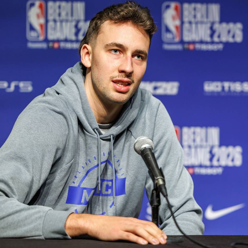 Deutscher Basketball-Star: Franz Wagner bei NBA-Spiel in Berlin in Startaufstellung