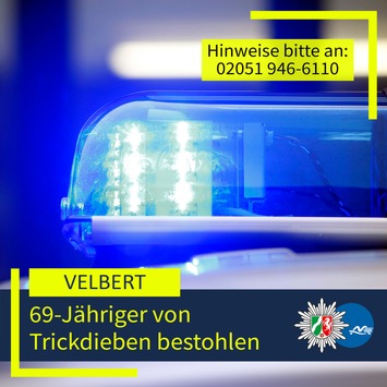 POL-ME: Trickdiebe bestehlen 69-Jährigen – 2602063