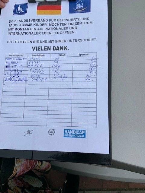 Vorfall in Hückeswagen: Falsche „taubstumme“ Spendensammler sind aktuell unterwegs