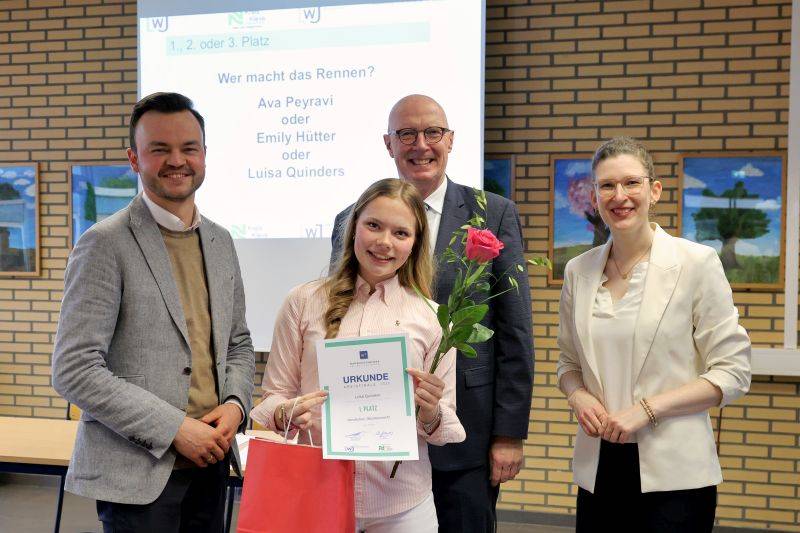 Erfolg für Geldern beim Wirtschaftsquiz: Lise-Meitner-Gymnasium stellt Kreissiegerin beim Wirtschaftswissen-Wettbewerb