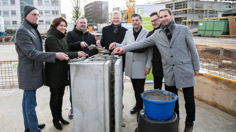Leuchtturmprojekt in Dormagen: Grundstein für 126 Wohnungen in Horrem liegt